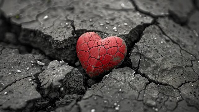 About a broken heart, bent in two by the anguish of a breakup between two beings who love each other above everything else in the world. Impossible love