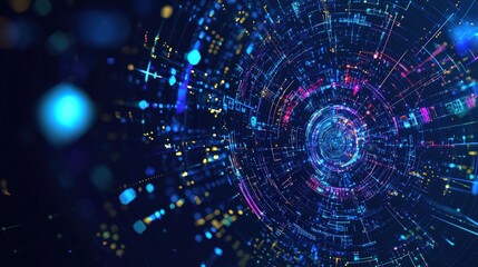 Obraz premium Visual metaphors for digital encryption and cybersecurity
