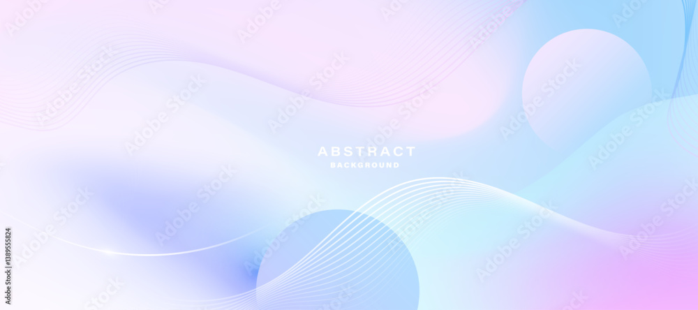 Poster Abstract multicolor gradient background with soft shapes. Vector. 