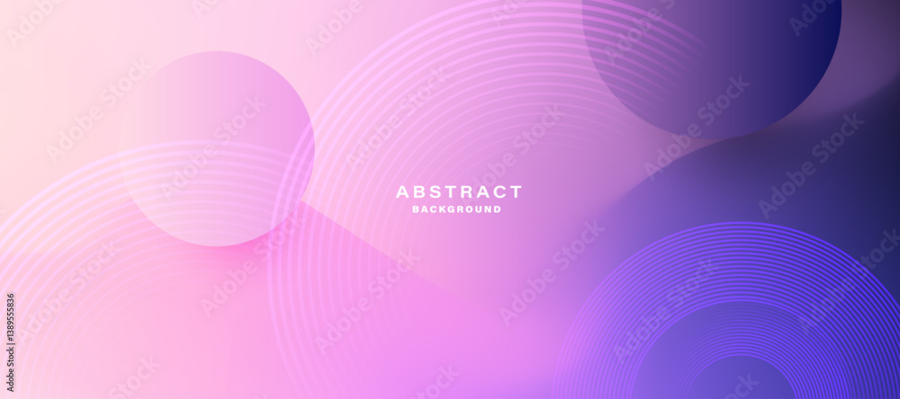 Poster Abstract multicolor gradient background with soft shapes. Vector. 