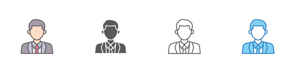 Business Icon Set Multiple Style Vector Collection