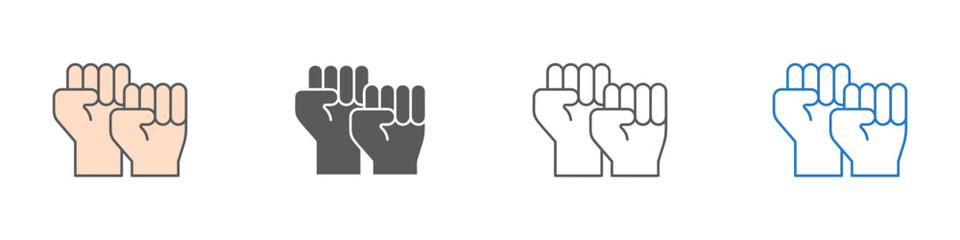 Obraz premium Commitment Icon Set Multiple Style Vector Collection