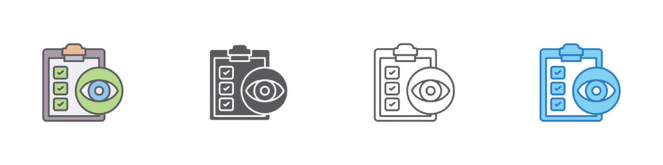 Control Icon Set Multiple Style Vector Collection