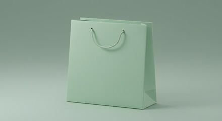 HD 3D Render of Paperbag Mockup 