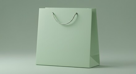 HD 3D Render of Paperbag Mockup 