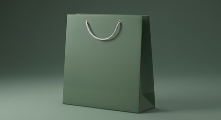 HD 3D Render of Paperbag Mockup 