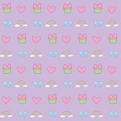 Funny Cute Baby Clothing Textile Seamless Swatch Background. Hand Drawn Doodle Infant Fabric Pattern. Cute Kawaii Whimsical Wrapping, Wallpaper Nursery Design. Vintage Elegant Retro Style. Nappy Cover