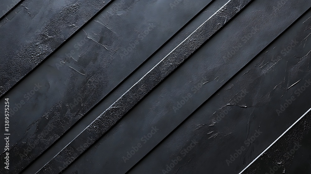 Poster dark gray textured diagonal lines background.