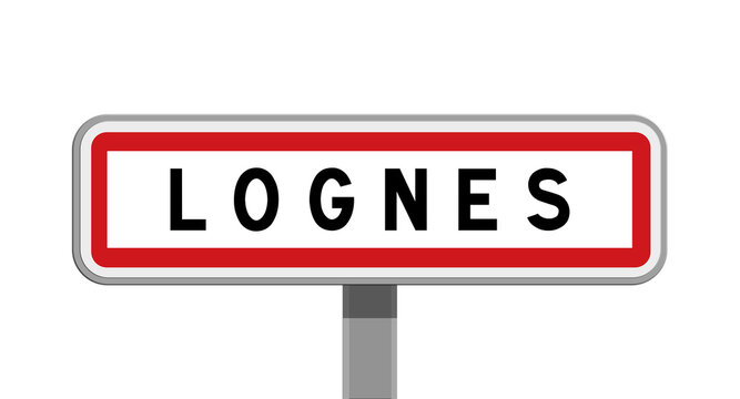 Panneau sur poteau de Lognes, Seine-et-Marne, &Icirc;le-de-France