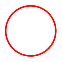 red circle frame sign