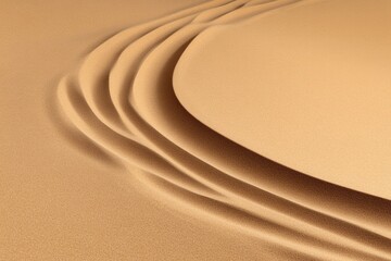 Soft curves create serene landscape of layered textures and warm