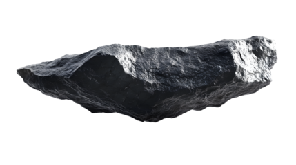 Excavating the Mystique: Rare Floating Black Rock Meteorite Material in Raw Form