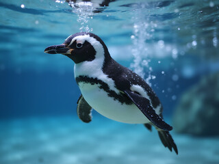 Fototapeta premium Underwater Penguin
