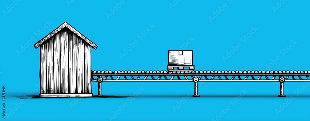 Poster seamless logistics system showcases demand for efficient investment in infrastructure as packages mo