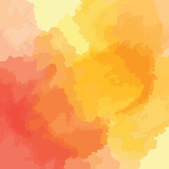 yellow orange red abstract watercolor background