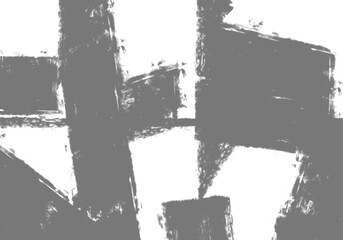 Abstract grunge black and white distressed texture background, Isolated on transparent background, PNG