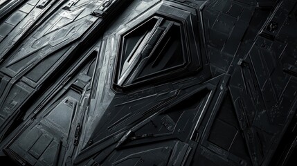 Futuristic Spaceship Hull Detail