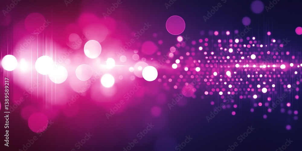 Poster dynamic abstract gradient background with glowing bokeh circles and geometric patterns