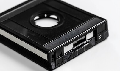 Obraz premium Vintage Black Cassette Tape Case