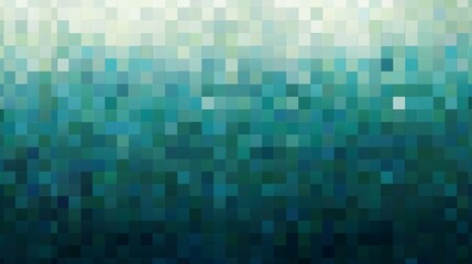 Pixelated teal gradient, a geometric abstract background for modern design