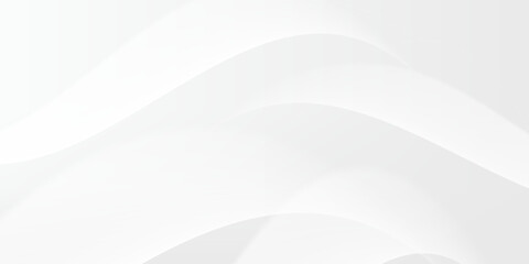 Minimal abstract light gray background for product presentation. Soft shadow and light from windows on white wall. wave