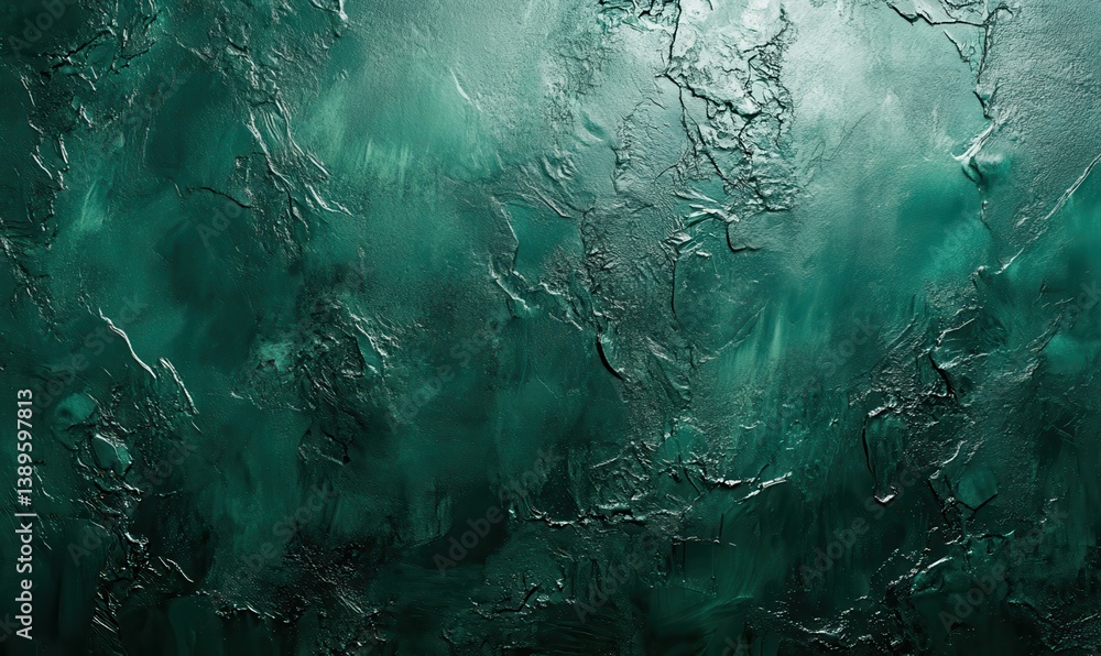 Poster abstract turquoise grunge texture background with dark and light accents wall surface and material d