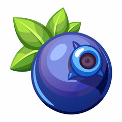 Obraz premium vector illustration of an apple with leaf