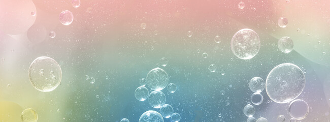 Abstract color water bubbles background