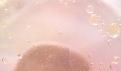 Abstract Pink water bubbles background