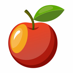 apple with leaf