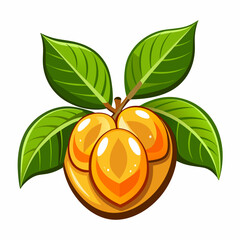 orange fruit vector illustration