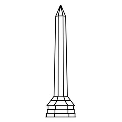 Minimalist Monument Obelisk Icon 