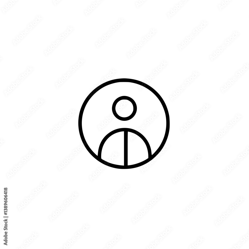 Poster vector minimalist line icons collection featuring human figure symbol for digital design application