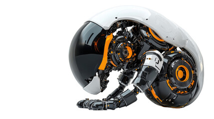 Fototapeta premium Futuristic robot cyborg with intelligence