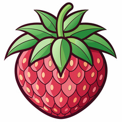 vector illustration of a strawberry