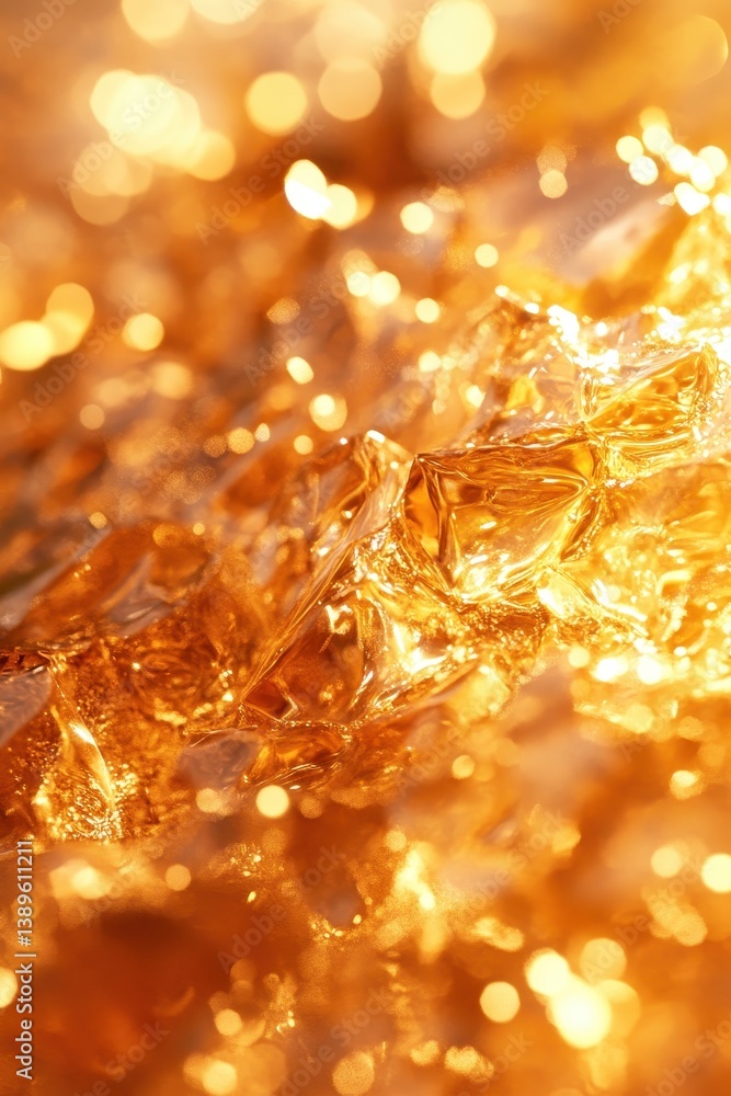 Poster Elegant Golden Texture with Glittering Effect for Creative Background Design and Decorative Elements Creates a Shimmering and Luxurious Festive Metallic Shine