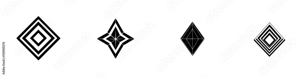 Poster vector minimalist line icons showcasing geometric shapes with various patterns and designs for moder