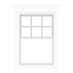 Obraz premium Realistic vintage house window frame