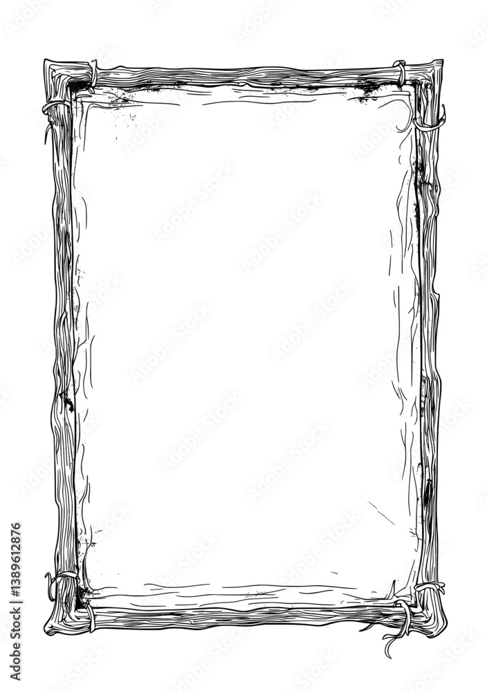 Aufkleber a hand-drawn sketch style illustration of an ancient scroll was presented in a modern way, with a ve