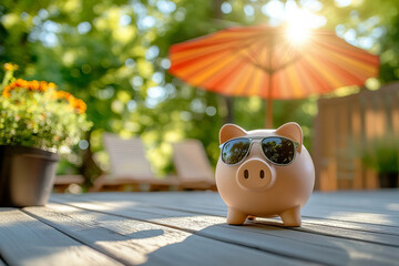 Beach-Themed Piggy Bank: Saving for Vacation with a 401k Loan