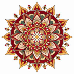 abstract mandala motif