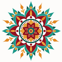 abstract flower pattern