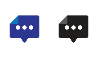 Chat bubble logo icon. Great logo icon for, industry, social media, entertainment and web.