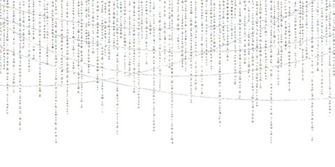 string lights isolated glowing realistic garlands