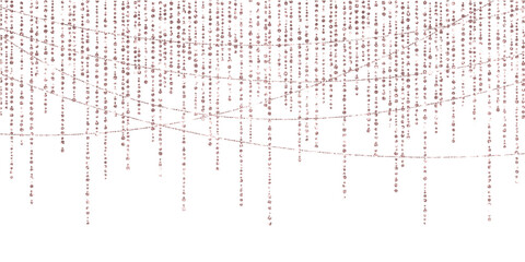 string lights isolated glowing realistic garlands