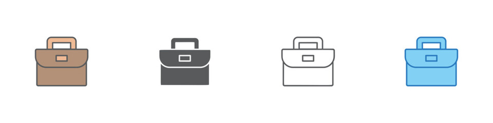 New Job Icon Set Multiple Style Vector Collection