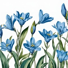 blue iris flowers