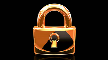 Digital padlock representing online security measures taken to protect personal information and data