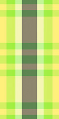 Folk background plaid textile, scotland fabric texture seamless. Multicolored pattern vector check tartan in yellow and green colors.
