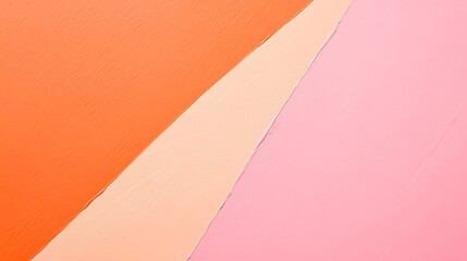 Abstract paint strokes, orange, peach, pink.